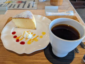 北蔵 cafe ひがののチーズケーキセット